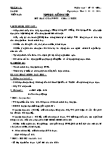 Giáo án Lớp 3 - Tuần 15 - Năm học 2014-2015 - Cô Thùy