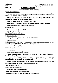 Giáo án Lớp 3 - Tuần 21 - Năm học 2014-2015 - Cô Thùy