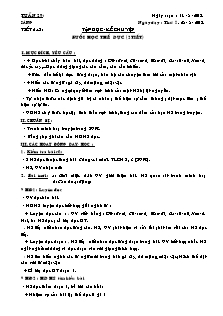 Giáo án Lớp 3 - Tuần 29 - Năm học 2014-2015 - Cô Thùy