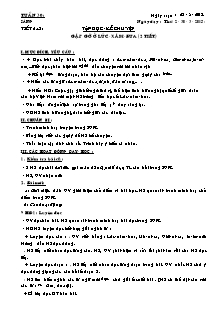 Giáo án Lớp 3 - Tuần 30 - Năm học 2014-2015 - Cô Thùy