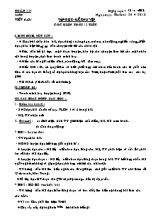 Giáo án Lớp 3 - Tuần 33 - Năm học 2014-2015 - Cô Thùy