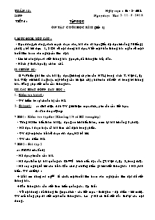 Giáo án Lớp 3 - Tuần 35 - Năm học 2014-2015 - Cô Thùy