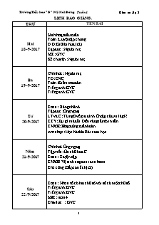 Giáo án Lớp 3 - Tuần 4 - Năm học 2017-2018 - Trường Tiểu học “B” Mỹ Hội Đông