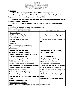 Giáo án Lớp 3 - Tuần 6 - Năm học 2014-2015