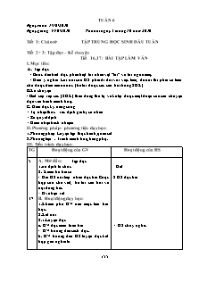 Giáo án Lớp 3 - Tuần 6 - Năm học 2016-2017