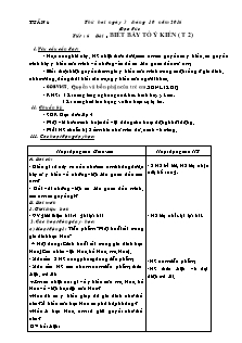 Giáo án Lớp 4 - Tuần 6 - Năm học 2016-2017