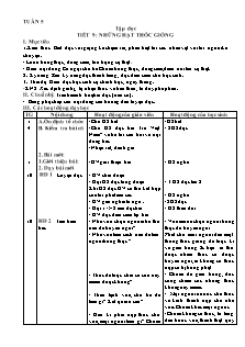 Giáo án bài học Lớp 4 - Tuần 5