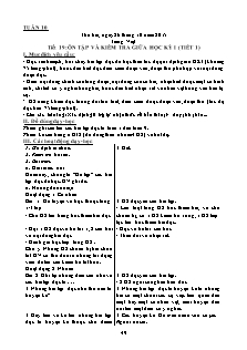 Giáo án Buổi sáng Lớp 4 - Tuần 10 - Năm học 2015-2016