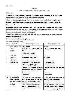 Giáo án các môn Lớp 4 - Tuần 6