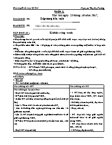 Giáo án các môn Lớp 5 - Tuần 8 - Năm học 2017-2018 - Nguyễn Thị Mỹ Nương