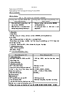 Giáo án Lớp 4 - Tuần 1 - Năm học 2014-2015