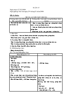 Giáo án Lớp 4 - Tuần 17 - Năm học 2014-2015