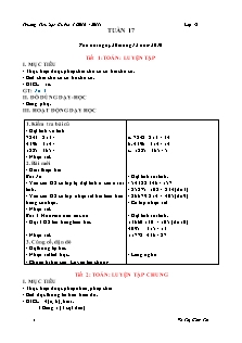 Giáo án Lớp 4 - Tuần 17 - Năm học 2016-2017 - Võ Thị Cầm Thi