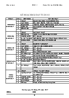 Giáo án Lớp 4 - Tuần 2 - Năm học 2017-2018 - Trường Tiểu học B Mỹ Hội Đông