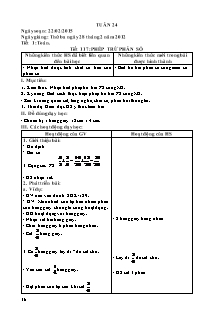 Giáo án Lớp 4 - Tuần 24 - Năm học 2014-2015