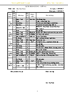 Giáo án Lớp 4 - Tuần 3 - Năm học 2017-2018 - Ma Thị Năm