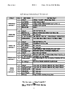 Giáo án Lớp 4 - Tuần 3 - Năm học 2017-2018 - Trường Tiểu học B Mỹ Hội Đông