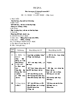 Giáo án Lớp 4 - Tuần 3 (Phương pháp mới) - Năm học 2017-2018