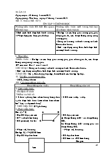 Giáo án Lớp 4 - Tuần 33 - Năm học 2014-2015