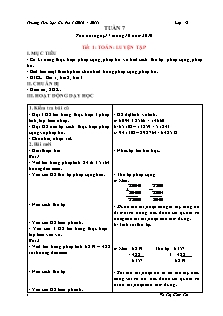 Giáo án Lớp 4 - Tuần 7 - Năm học 2016-2017 - Võ Thị Cầm Thi