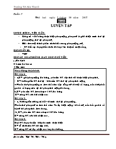 Giáo án Lớp 4 - Tuần 7 - Năm học 2017-2018 - Ngô Thị Như Thủy