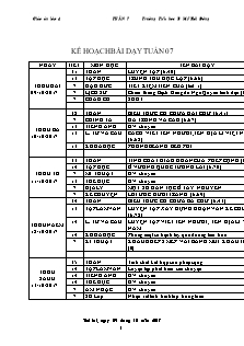 Giáo án Lớp 4 - Tuần 7 - Năm học 2017-2018 - Trường Tiểu học B Mỹ Hội Đông