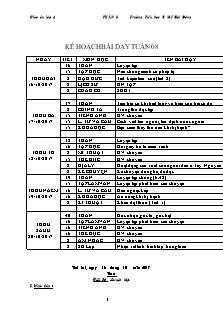 Giáo án Lớp 4 - Tuần 8 - Năm học 2017-2018 - Trường Tiểu học B Mỹ Hội Đông