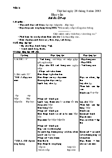 Giáo án tổng hợp Lớp 1 - Tuần 21 - Năm học 2012-2013 - Hoàng Thị Tô Giang