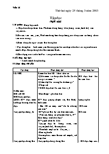 Giáo án tổng hợp Lớp 1 - Tuần 28 - Năm học 2012-2013 - Hoàng Thị Tô Giang