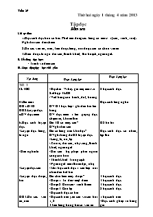 Giáo án tổng hợp Lớp 1 - Tuần 29 - Năm học 2012-2013 - Hoàng Thị Tô Giang