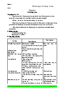 Giáo án tổng hợp Lớp 1 - Tuần 31 - Năm học 2012-2013 - Hoàng Thị Tô Giang