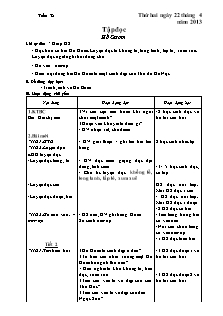 Giáo án tổng hợp Lớp 1 - Tuần 32 - Năm học 2012-2013 - Hoàng Thị Tô Giang