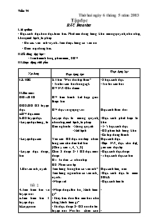 Giáo án tổng hợp Lớp 1 - Tuần 34 - Năm học 2012-2013 - Hoàng Thị Tô Giang