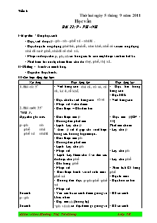 Giáo án tổng hợp Lớp 1 - Tuần 6 - Năm học 2012-2013 - Hoàng Thị Tô Giang