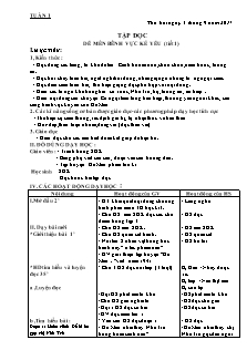 Giáo án tổng hợp Lớp 4 - Tuần 1 - Năm học 2017-2018 - Lã Thị Nguyên