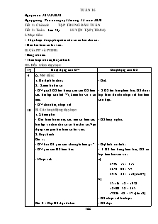 Giáo án tổng hợp Lớp 4 - Tuần 16 - Năm học 2016-2017 - Trần Đức Huân