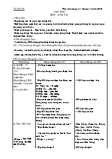 Giáo án tổng hợp Lớp 4 - Tuần 19 - Năm học 2017-2018 - Lã Thị Nguyên