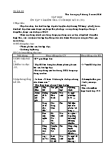 Giáo án tổng hợp Lớp 4 - Tuần 35 - Năm học 2017-2018 - Lã Thị Nguyên