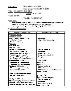 Giáo án tổng hợp Lớp 4 - Tuần 5 - Năm học 2014-2015