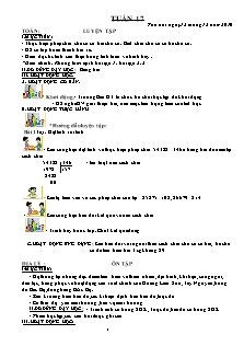 Giáo án VNEN Lớp 4 - Tuần 17 - Năm học 2016-2017