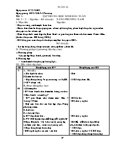 Kế hoạch bài dạy Lớp 3 - Tuần 12 - Năm học 2015-2016 - Trần Đức Huân