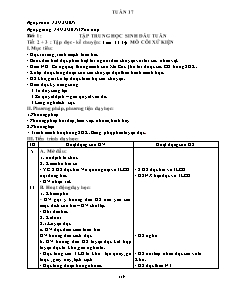 Kế hoạch bài dạy Lớp 3 - Tuần 17 - Năm học 2015-2016 - Trần Đức Huân