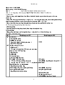 Kế hoạch bài dạy Lớp 3 - Tuần 22 - Năm học 2015-2016 - Trần Đức Huân