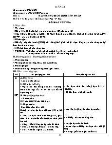 Kế hoạch bài dạy Lớp 3 - Tuần 24 - Năm học 2015-2016 - Trần Đức Huân