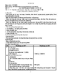 Kế hoạch bài dạy Lớp 3 - Tuần 28 - Năm học 2014-2015 - Trần Đức Huân