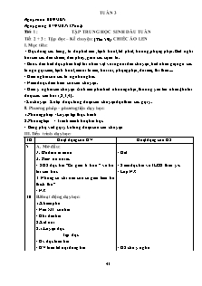 Kế hoạch bài dạy Lớp 3 - Tuần 3 - Năm học 2015-2016 - Trần Đức Huân