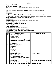 Kế hoạch bài dạy Lớp 3 - Tuần 5 - Năm học 2015-2016 - Trần Đức Huân