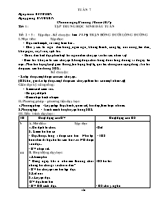 Kế hoạch bài dạy Lớp 3 - Tuần 7 - Năm học 2015-2016 - Trần Đức Huân